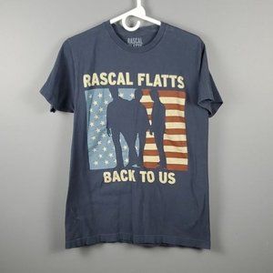 Rascal Flatts back to us patriotic medium shortsleeve t-shirt